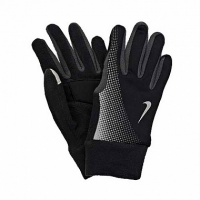перчатки для бега nike men's thermal tech running gloves black/anthracite